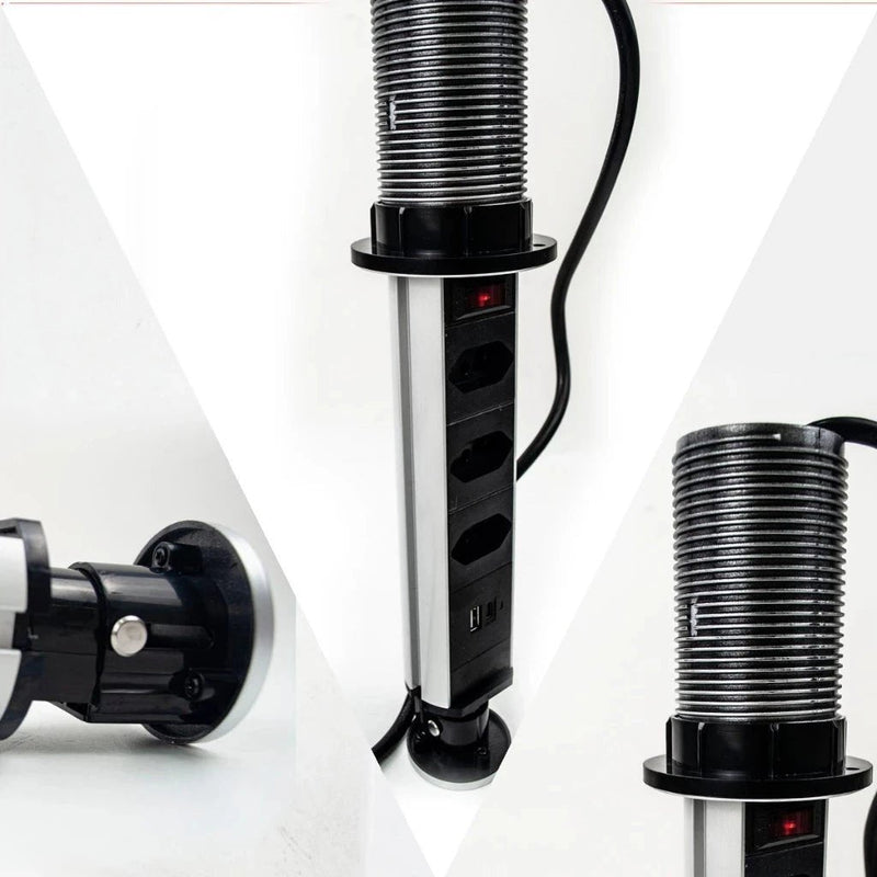 Torre de Tomada Retrátil Multiplug